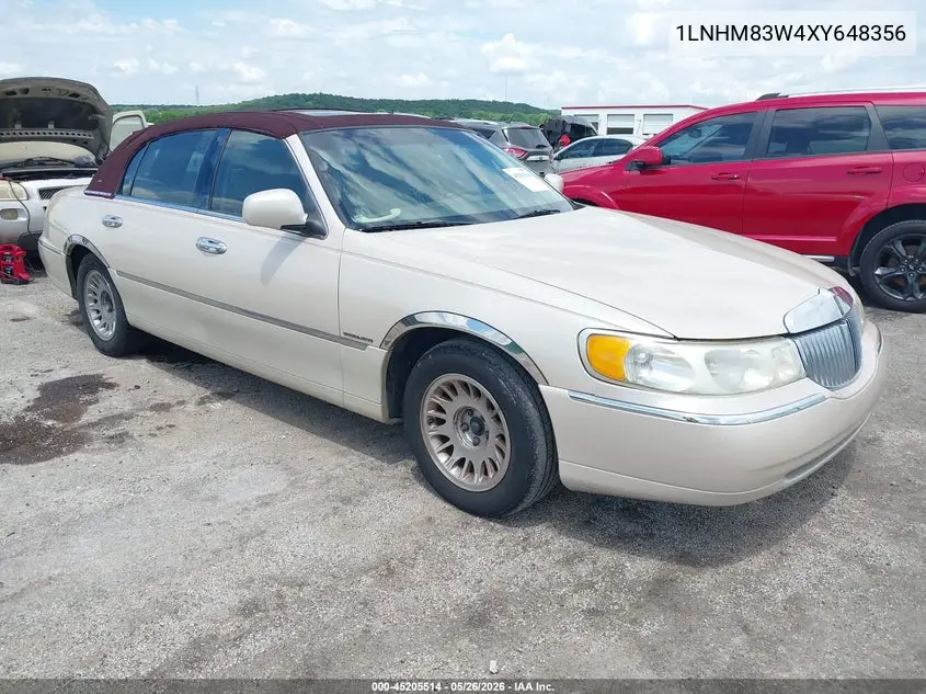 1999 Lincoln Town Car Cartier VIN: 1LNHM83W4XY648356 Lot: 45205514