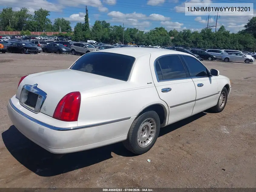2000 Lincoln Town Car Executive VIN: 1LNHM81W6YY813201 Lot: 45585283