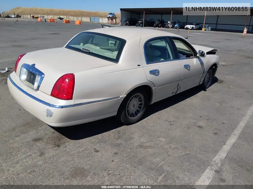 2001 Lincoln Town Car Cartier VIN: 1LNHM83W41Y609855 Lot: 45557403