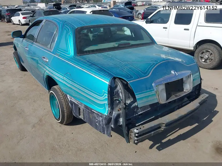 2002 Lincoln Town Car Signature VIN: 1LNHM82W22Y614152 Lot: 45212410