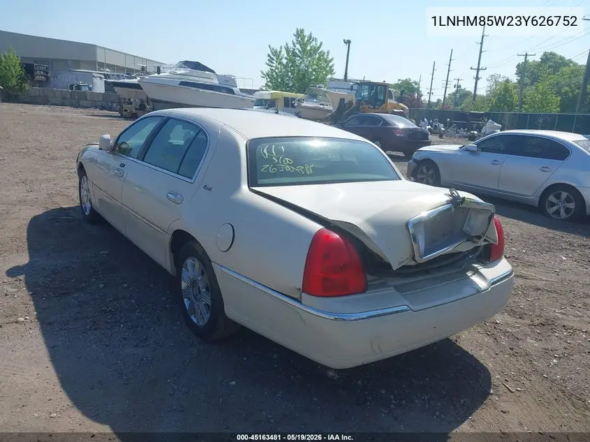 2003 Lincoln Town Car Cartier L VIN: 1LNHM85W23Y626752 Lot: 45163481