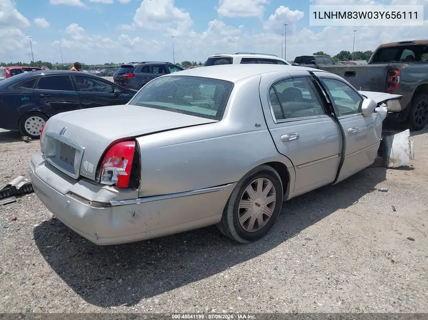 2003 Lincoln Town Car Cartier VIN: 1LNHM83W03Y656111 Lot: 45541199