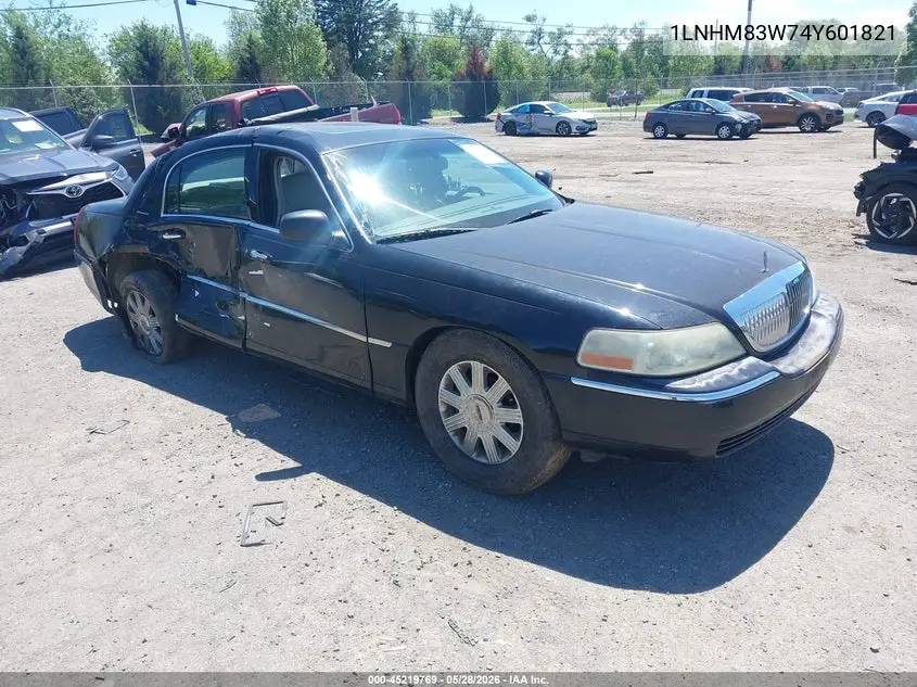 2004 Lincoln Town Car Ultimate VIN: 1LNHM83W74Y601821 Lot: 45219769