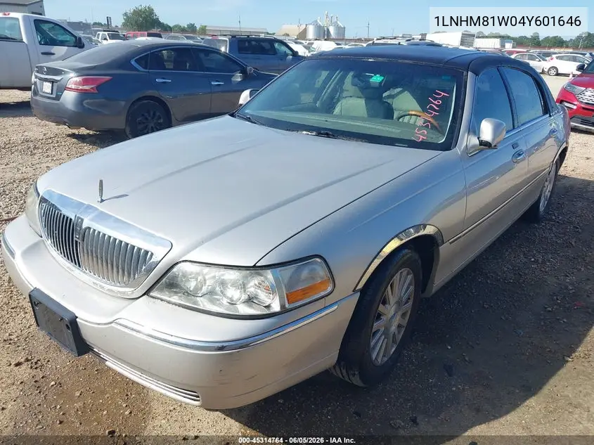 2004 Lincoln Town Car Signature VIN: 1LNHM81W04Y601646 Lot: 45314764