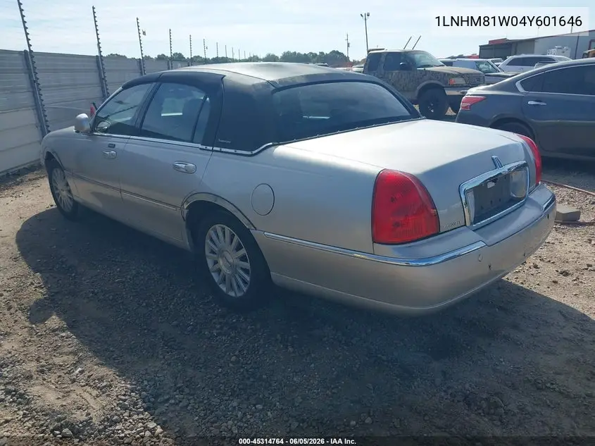 2004 Lincoln Town Car Signature VIN: 1LNHM81W04Y601646 Lot: 45314764