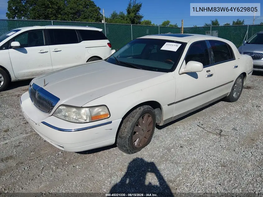 2004 Lincoln Town Car Ultimate VIN: 1LNHM83W64Y629805 Lot: 45321330
