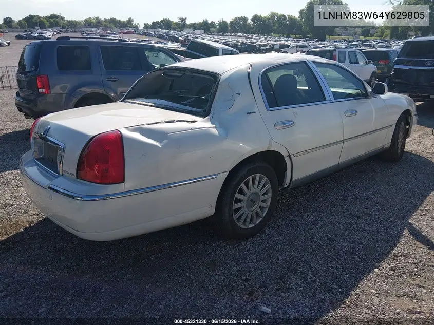 2004 Lincoln Town Car Ultimate VIN: 1LNHM83W64Y629805 Lot: 45321330