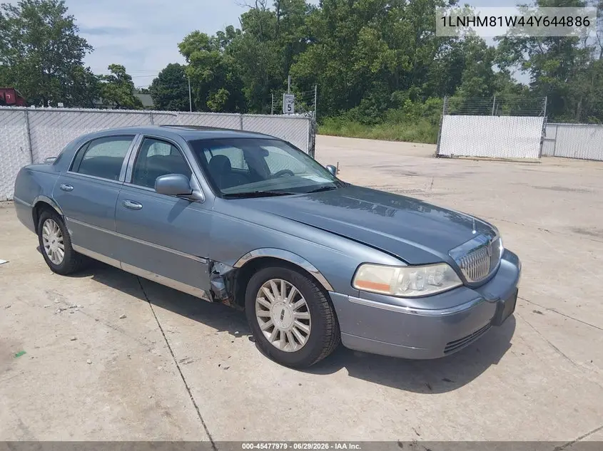 2004 Lincoln Town Car Signature VIN: 1LNHM81W44Y644886 Lot: 45477979