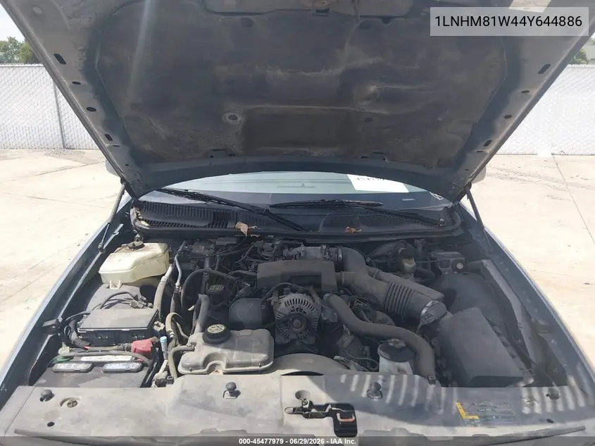 2004 Lincoln Town Car Signature VIN: 1LNHM81W44Y644886 Lot: 45477979