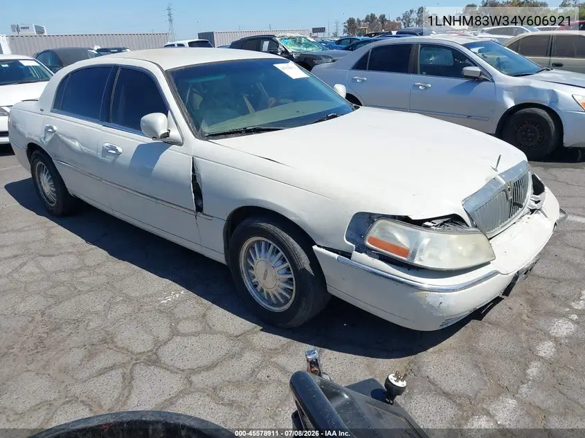 2004 Lincoln Town Car Ultimate VIN: 1LNHM83W34Y606921 Lot: 45578911