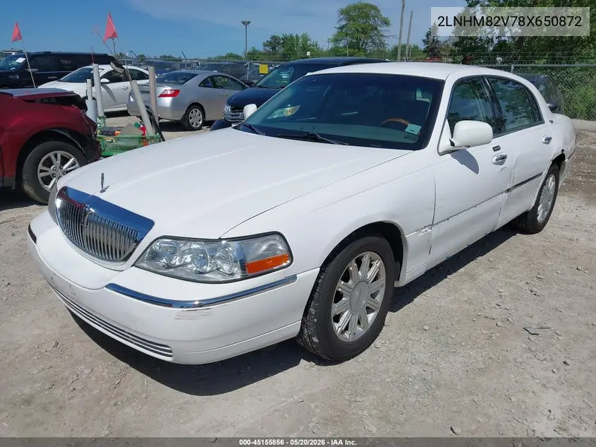 2008 Lincoln Town Car Signature Limited VIN: 2LNHM82V78X650872 Lot: 45155856