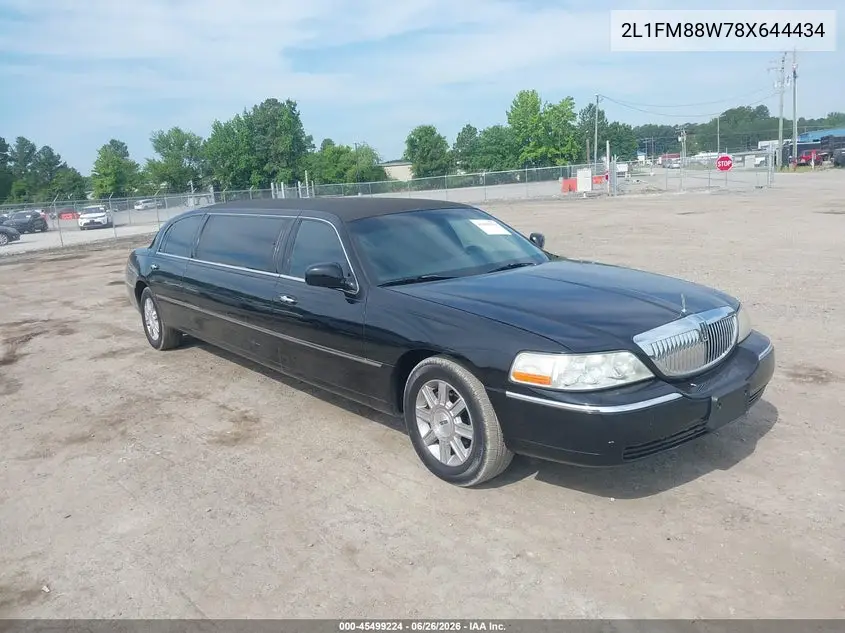 2008 Lincoln Town Car Executive VIN: 2L1FM88W78X644434 Lot: 45499224