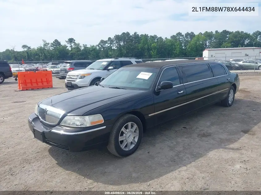 2008 Lincoln Town Car Executive VIN: 2L1FM88W78X644434 Lot: 45499224