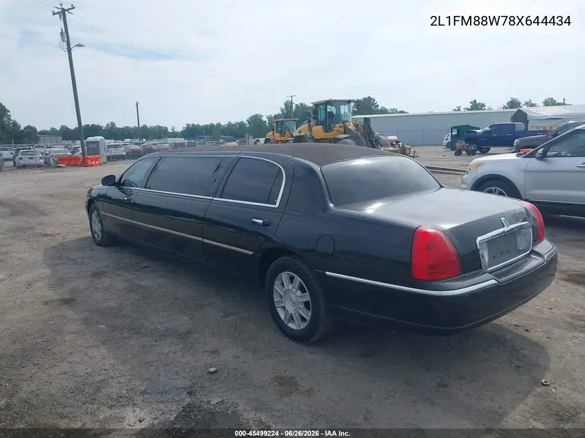 2008 Lincoln Town Car Executive VIN: 2L1FM88W78X644434 Lot: 45499224