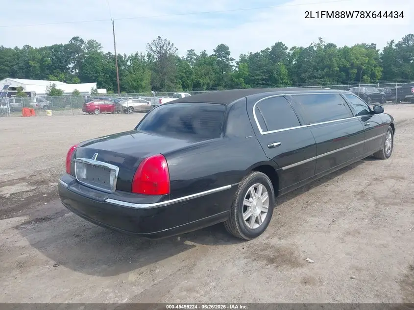 2008 Lincoln Town Car Executive VIN: 2L1FM88W78X644434 Lot: 45499224