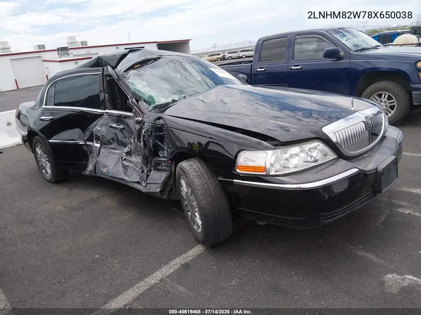 2008 Lincoln Town Car Signature Limited VIN: 2LNHM82W78X650038 Lot: 45619468