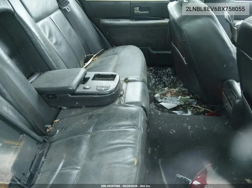 2011 Lincoln Town Car Executive L VIN: 2LNBL8EV6BX758055 Lot: 45297596