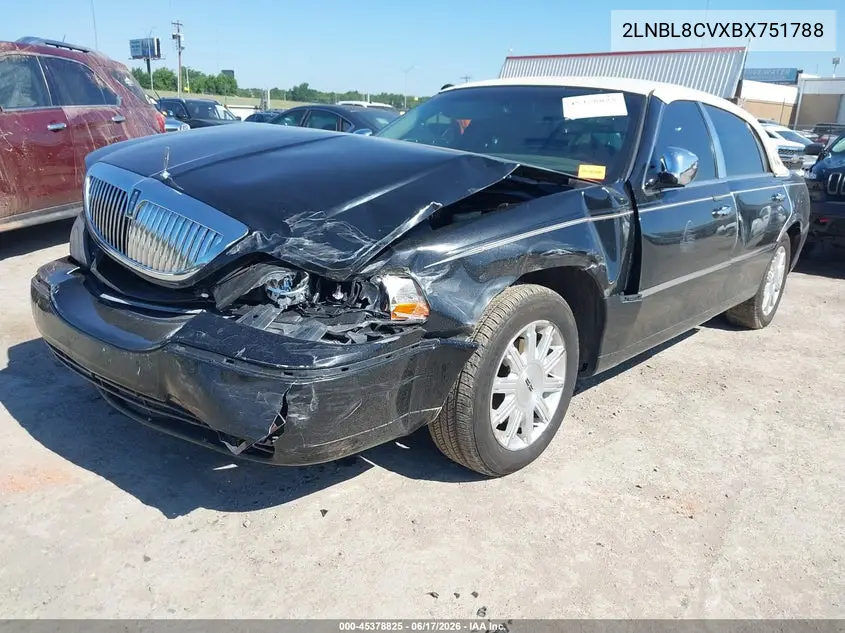 2011 Lincoln Town Car Signature Limited VIN: 2LNBL8CVXBX751788 Lot: 45378825