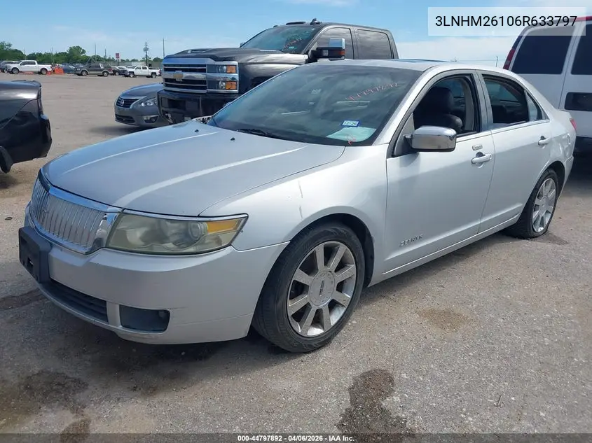 2006 Lincoln Zephyr VIN: 3LNHM26106R633797 Lot: 44797892