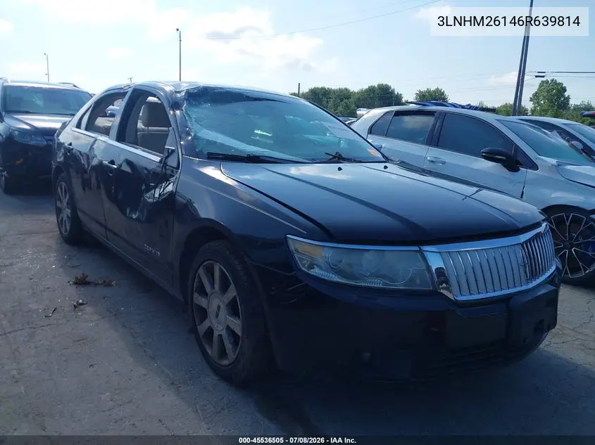 2006 Lincoln Zephyr VIN: 3LNHM26146R639814 Lot: 45536505