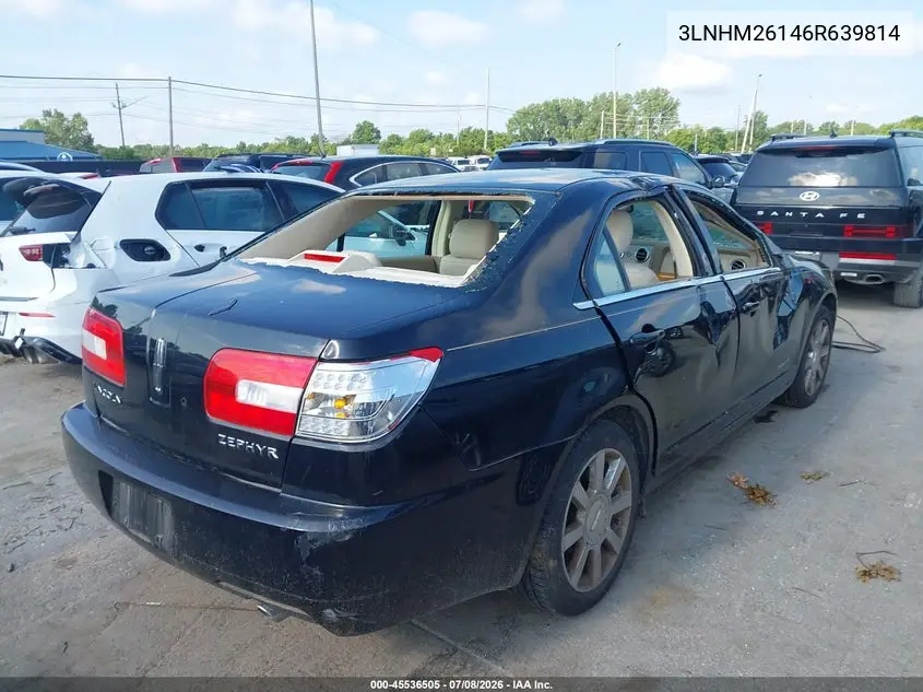 2006 Lincoln Zephyr VIN: 3LNHM26146R639814 Lot: 45536505