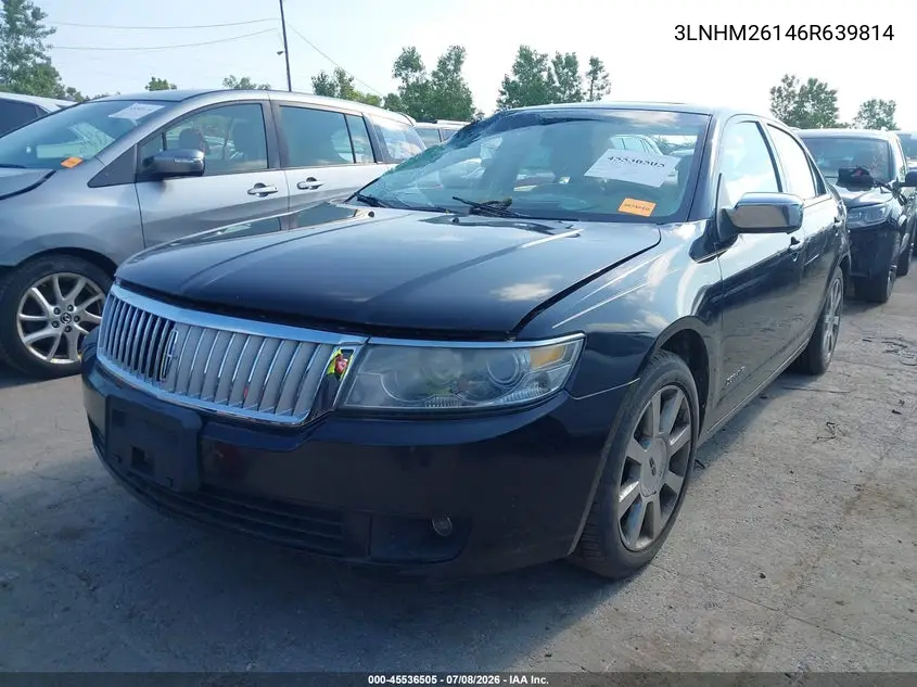 2006 Lincoln Zephyr VIN: 3LNHM26146R639814 Lot: 45536505