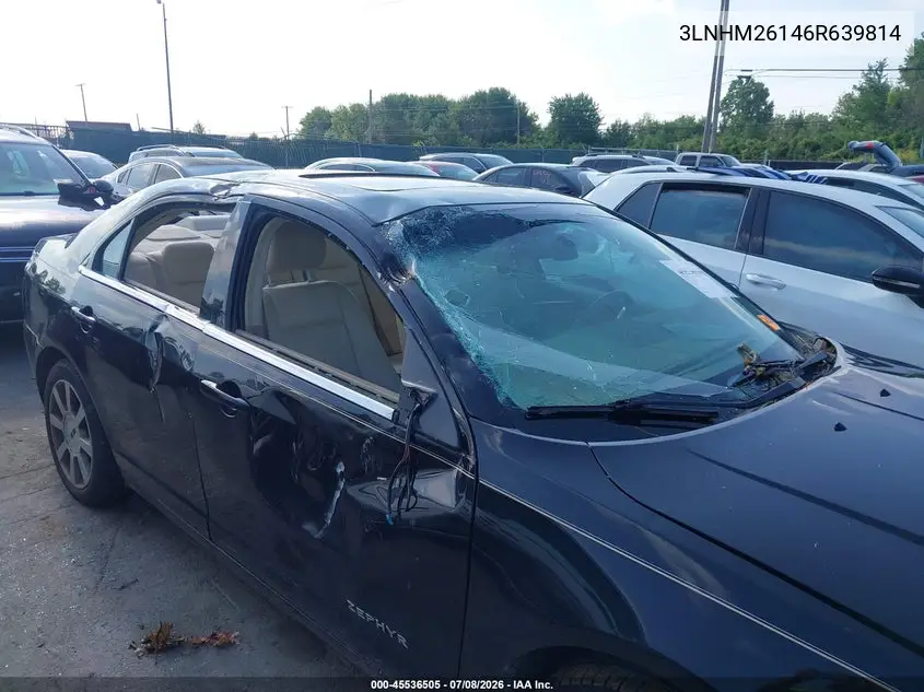 2006 Lincoln Zephyr VIN: 3LNHM26146R639814 Lot: 45536505
