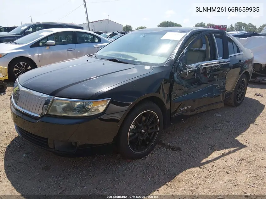 2006 Lincoln Zephyr VIN: 3LNHM26166R659935 Lot: 45608402