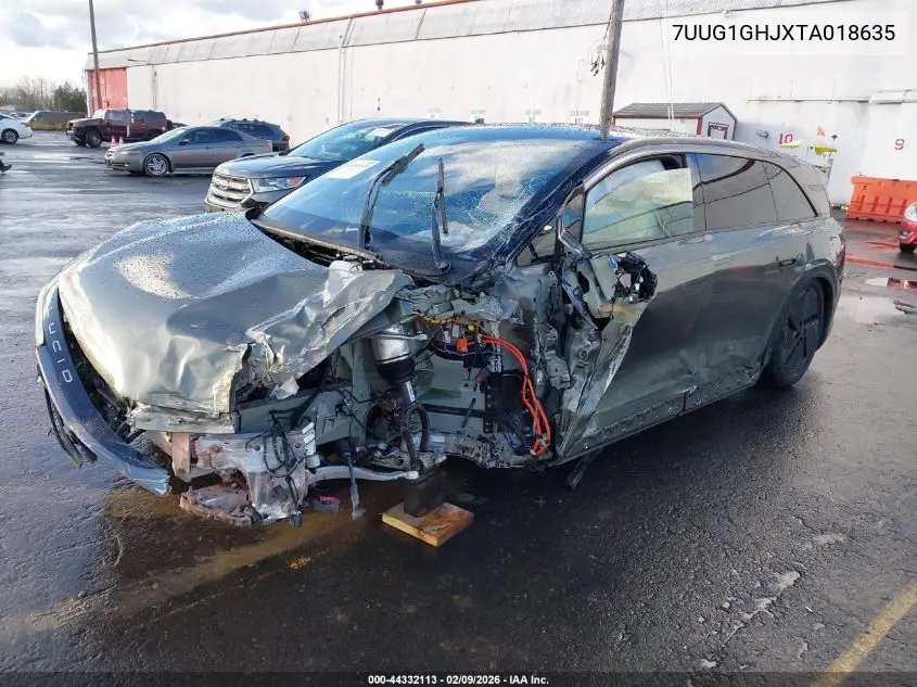 2026 Lucid Gravity Grand Touring VIN: 7UUG1GHJXTA018635 Lot: 44332113