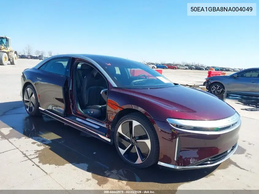 2022 Lucid Air Grand Touring VIN: 50EA1GBA8NA004049 Lot: 44442975