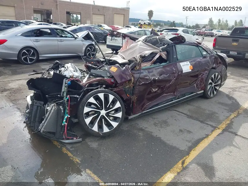 2022 Lucid Air Grand Touring VIN: 50EA1GBA1NA002529 Lot: 44959884