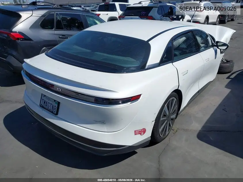 2023 Lucid Air Pure VIN: 50EA1PFA3PA009026 Lot: 45054818