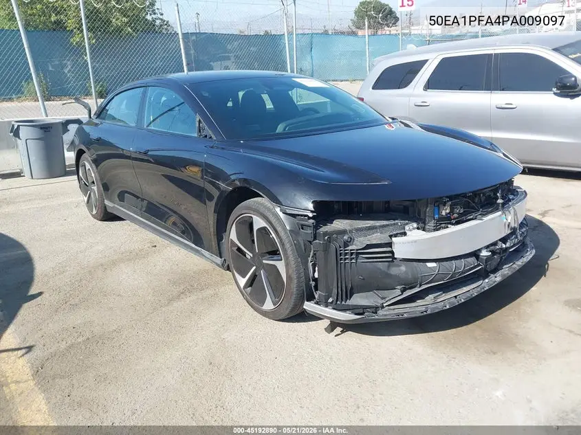 2023 Lucid Air Pure VIN: 50EA1PFA4PA009097 Lot: 45192890