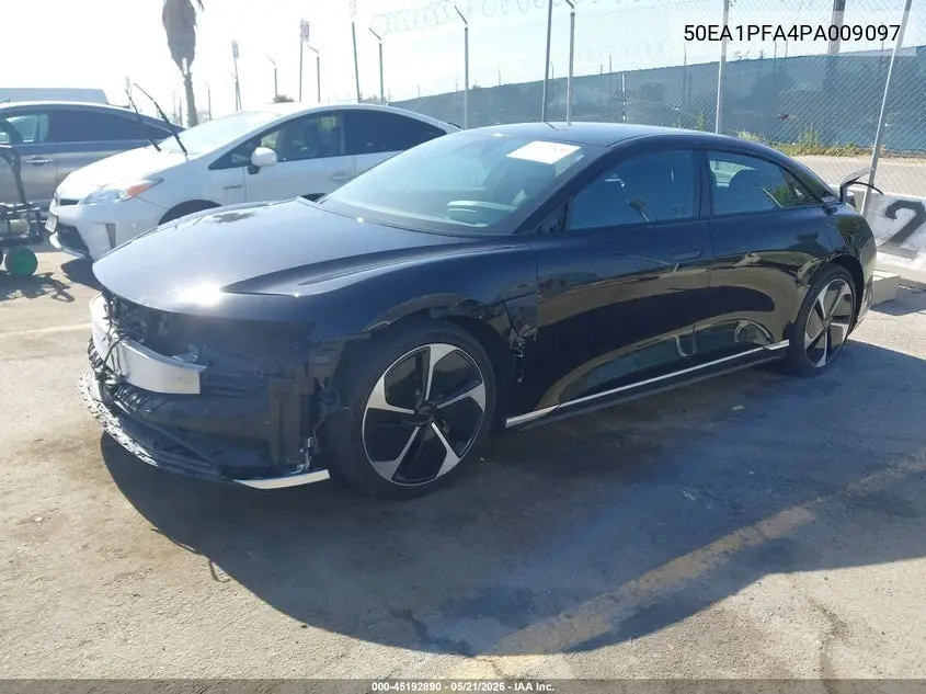 2023 Lucid Air Pure VIN: 50EA1PFA4PA009097 Lot: 45192890