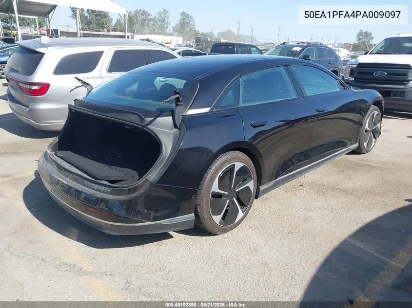2023 Lucid Air Pure VIN: 50EA1PFA4PA009097 Lot: 45192890