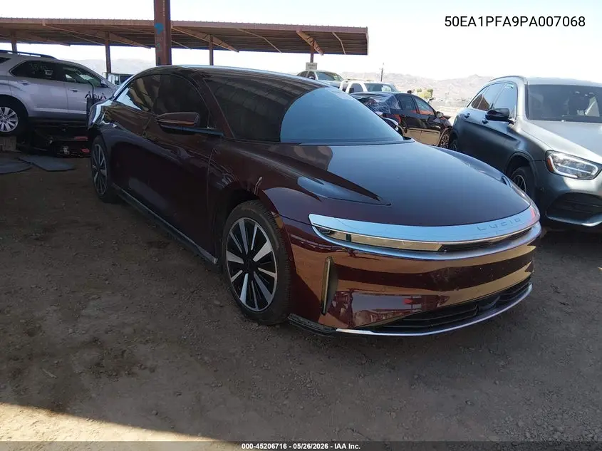 2023 Lucid Air Pure VIN: 50EA1PFA9PA007068 Lot: 45206716