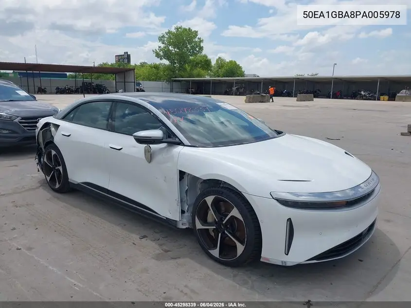 2023 Lucid Air Grand Touring VIN: 50EA1GBA8PA005978 Lot: 45298339