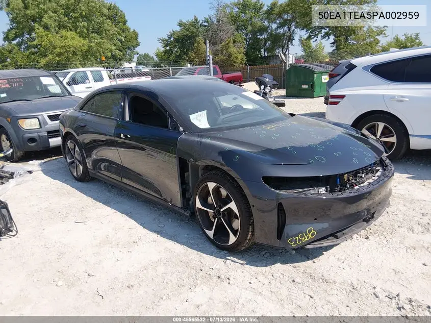 2023 Lucid Air Touring VIN: 50EA1TEA5PA002959 Lot: 45565532