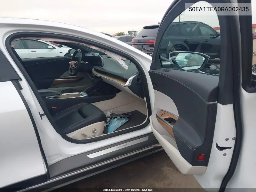 2024 Lucid Air Touring VIN: 50EA1TEA0RA002435 Lot: 44375349