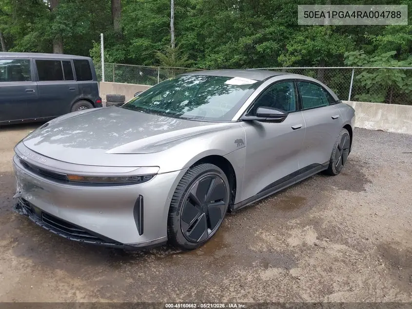 2024 Lucid Air Pure VIN: 50EA1PGA4RA004788 Lot: 45160662