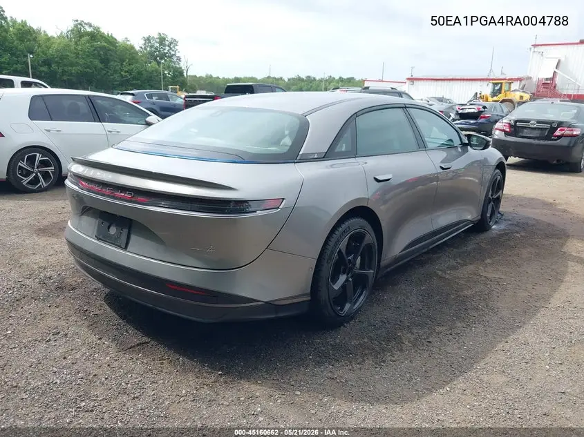 2024 Lucid Air Pure VIN: 50EA1PGA4RA004788 Lot: 45160662