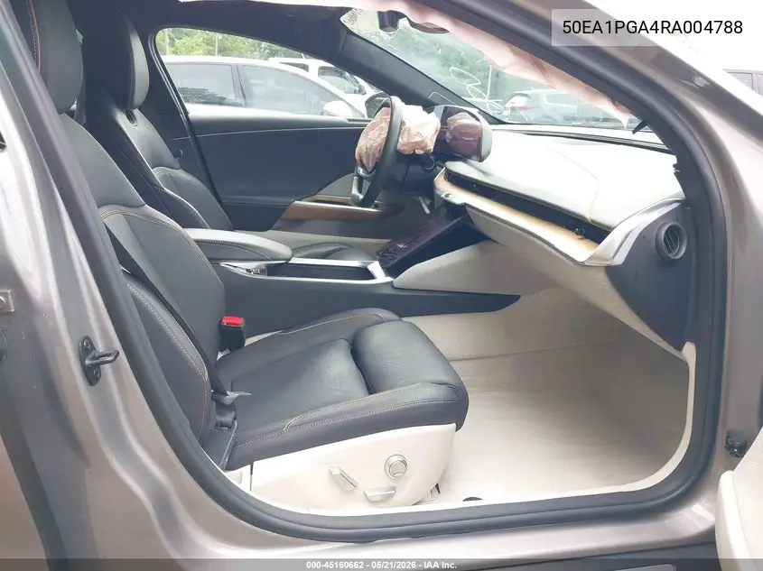 2024 Lucid Air Pure VIN: 50EA1PGA4RA004788 Lot: 45160662