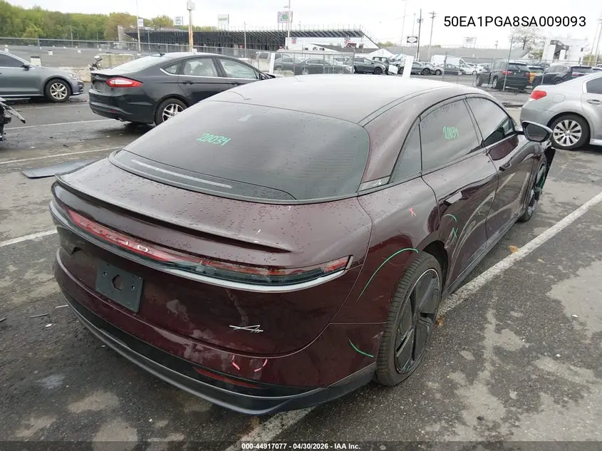 2025 Lucid Air Pure VIN: 50EA1PGA8SA009093 Lot: 44917077