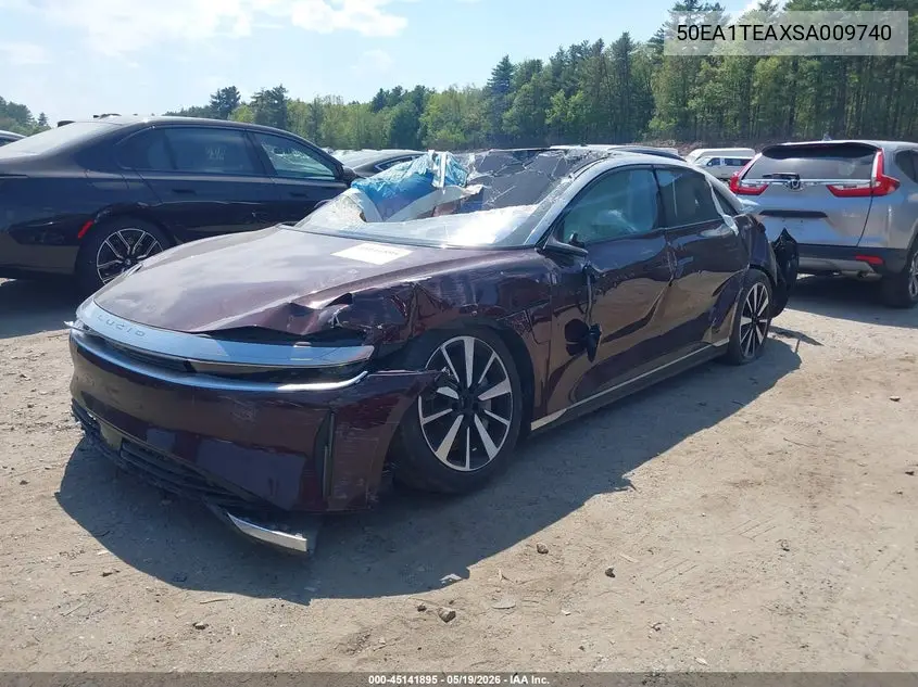 2025 Lucid Air Touring VIN: 50EA1TEAXSA009740 Lot: 45141895