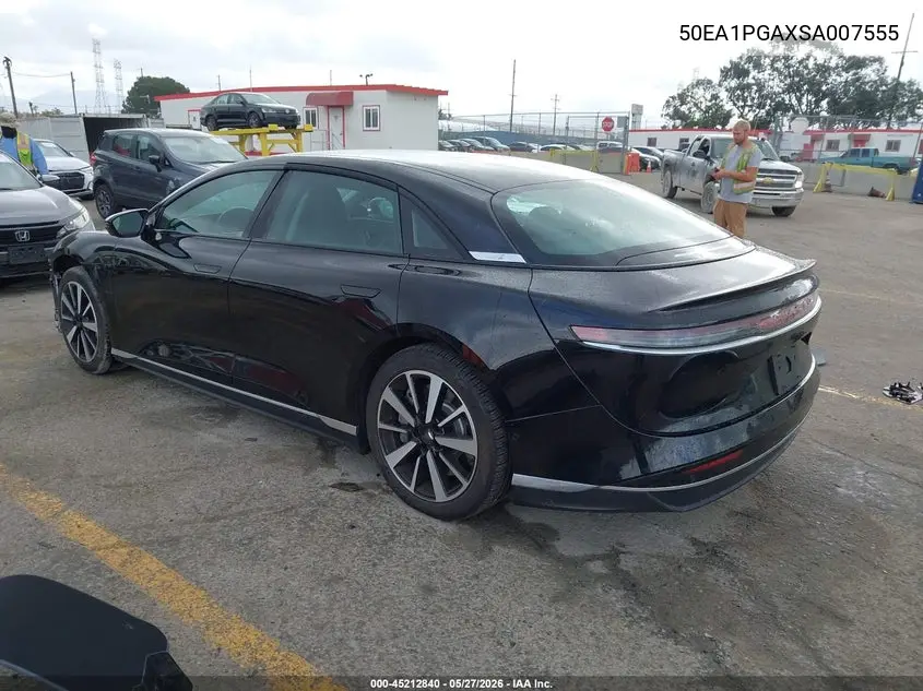 2025 Lucid Air Pure VIN: 50EA1PGAXSA007555 Lot: 45212840