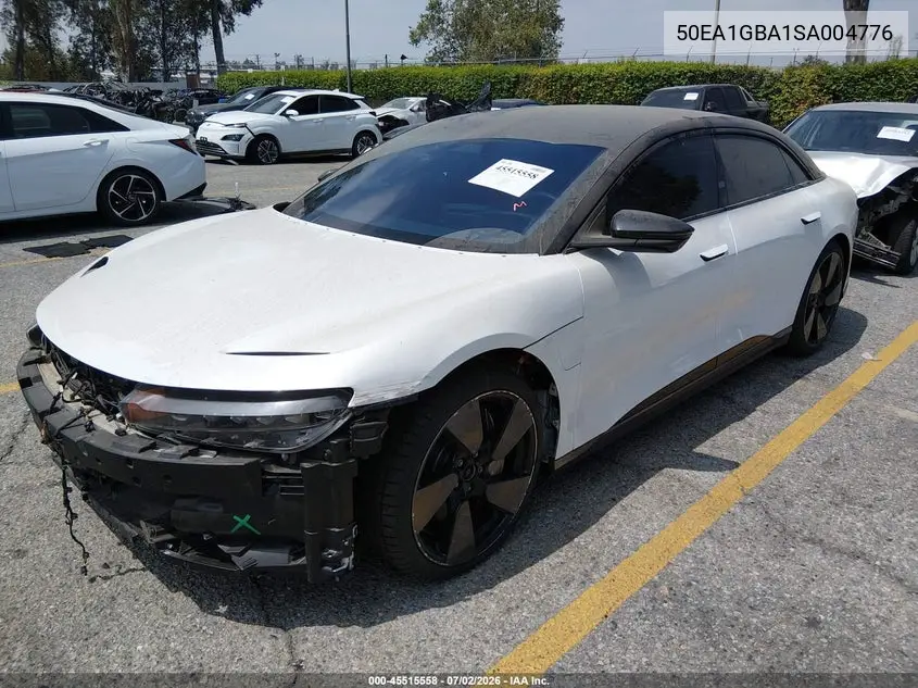 2025 Lucid Air Grand Touring VIN: 50EA1GBA1SA004776 Lot: 45515558