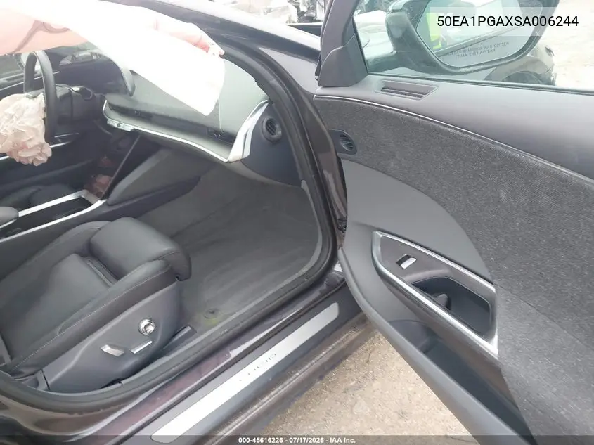 2025 Lucid Air Pure VIN: 50EA1PGAXSA006244 Lot: 45616226