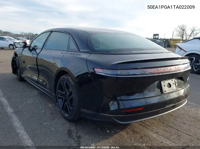 2026 Lucid Air VIN: 50EA1PGA1TA022009 Lot: 44134000