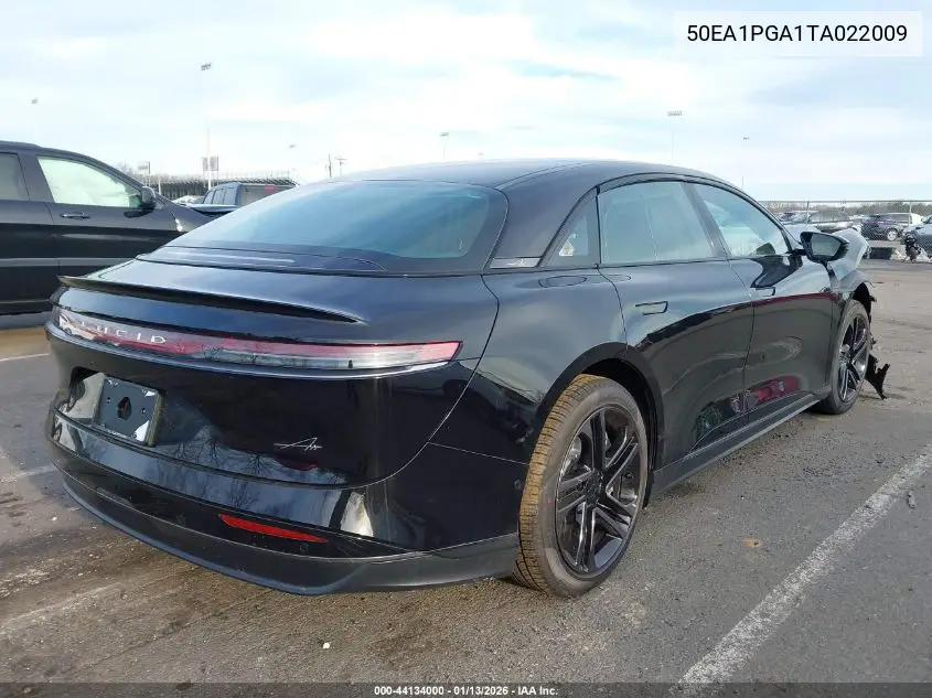 2026 Lucid Air VIN: 50EA1PGA1TA022009 Lot: 44134000