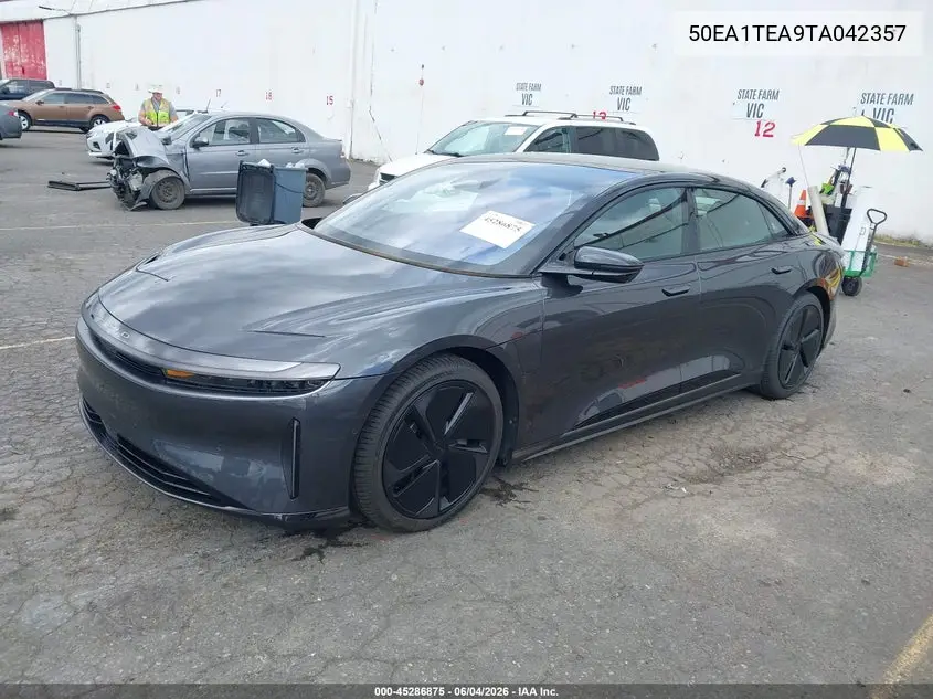 2026 Lucid Air Touring VIN: 50EA1TEA9TA042357 Lot: 45286875